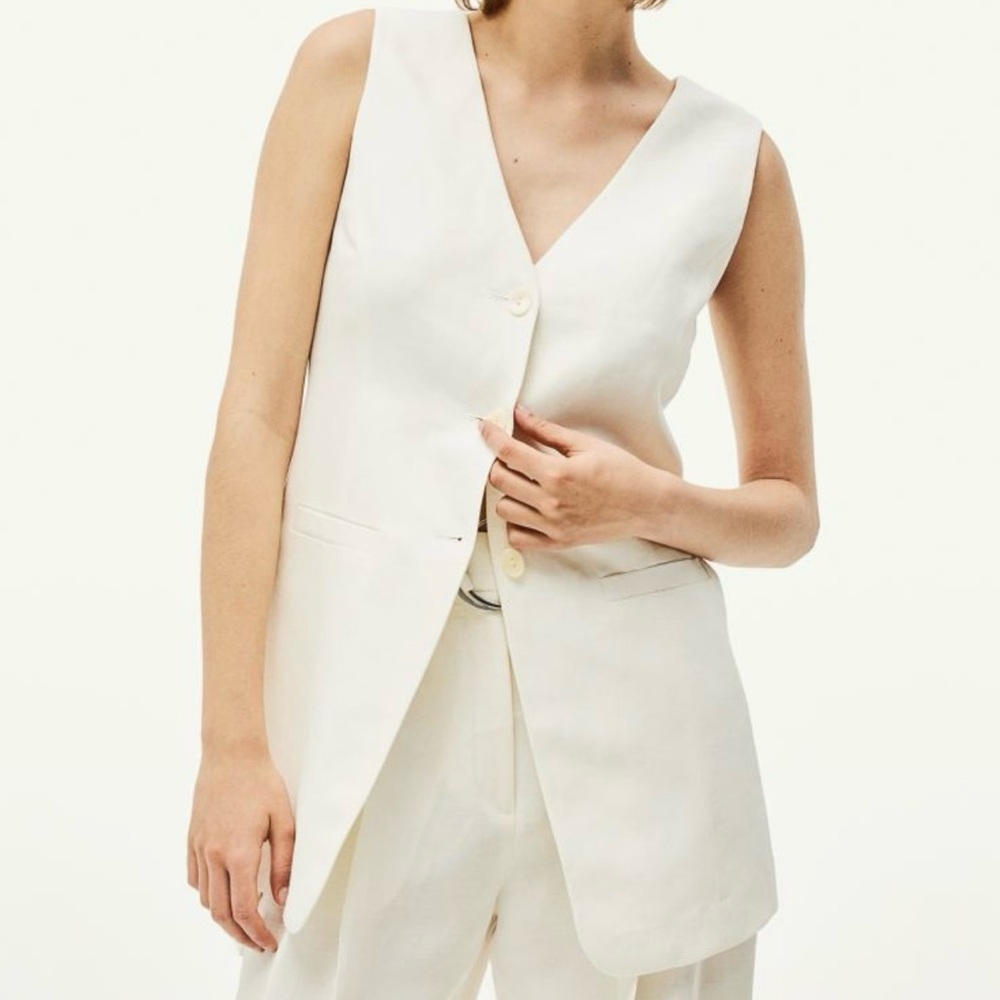 H&M Linen Blend Vest BNWOT